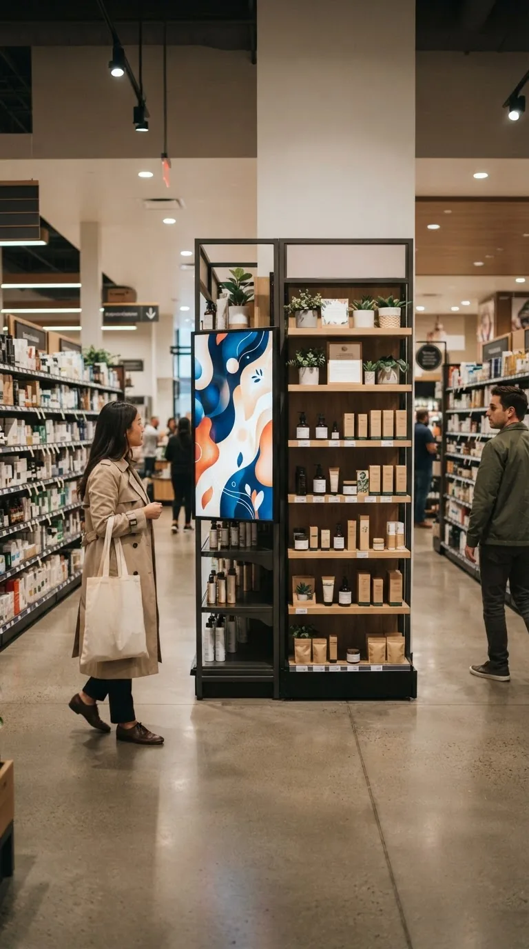 In-store endcap
