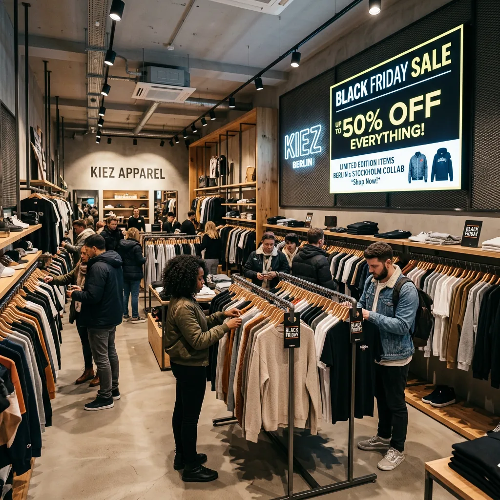 Retail store interior digital signage sale
