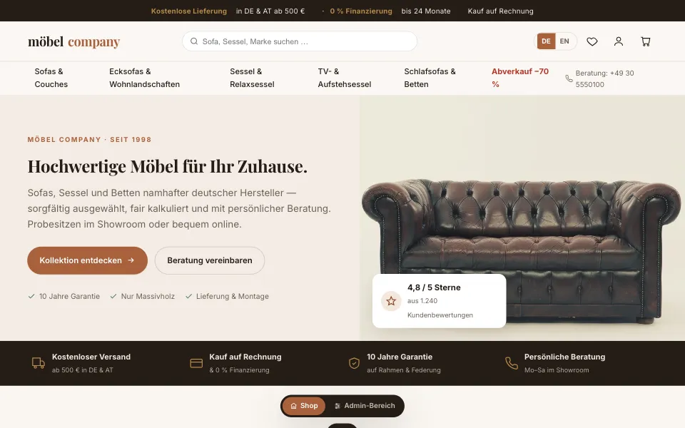 E-commerce & Retail template preview